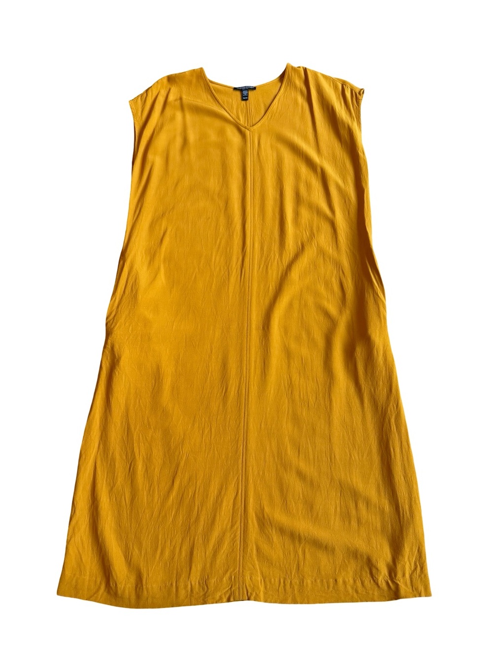 Eileen Fisher Sleeveless Shift Dress Flowy Loose Fit Relaxed Size Medium Petite
